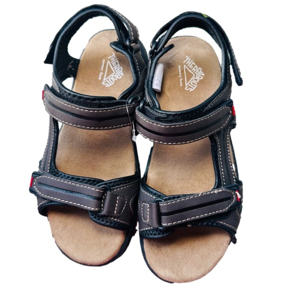 NWOT! Thereabouts Brown Marsh Adjustable Strap Flat Sandals size 5✨ - Picture 2 of 12